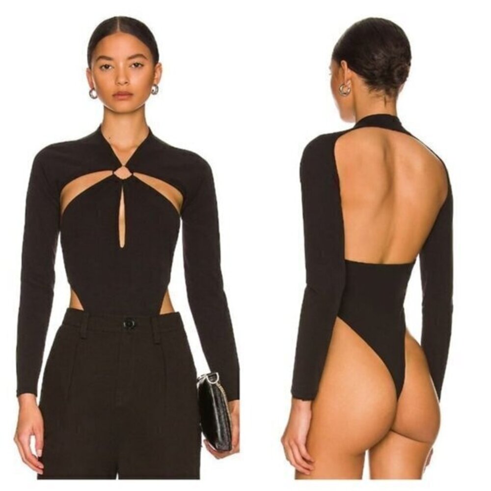 h:ours Nikita Bodysuit - Black